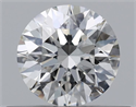Natural Diamond 0.41 Carats, Round with Excellent Cut, H Color, SI2 Clarity and Certified by GIA