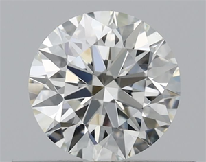 Picture of Natural Diamond 0.41 Carats, Round with Excellent Cut, J Color, VS1 Clarity and Certified by GIA