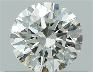 Picture of Natural Diamond 0.41 Carats, Round with Excellent Cut, K Color, VS1 Clarity and Certified by GIA
