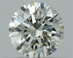 Picture of Natural Diamond 0.42 Carats, Round with Excellent Cut, K Color, VVS2 Clarity and Certified by GIA