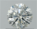 Natural Diamond 0.53 Carats, Round with Excellent Cut, H Color, I1 Clarity and Certified by GIA