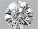 Natural Diamond 0.51 Carats, Round with Excellent Cut, K Color, VS2 Clarity and Certified by GIA