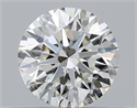 Natural Diamond 0.43 Carats, Round with Excellent Cut, J Color, VS1 Clarity and Certified by GIA