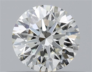 Picture of Natural Diamond 0.43 Carats, Round with Excellent Cut, J Color, VS1 Clarity and Certified by GIA