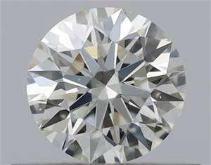 Picture of Natural Diamond 0.42 Carats, Round with Excellent Cut, K Color, VS2 Clarity and Certified by GIA