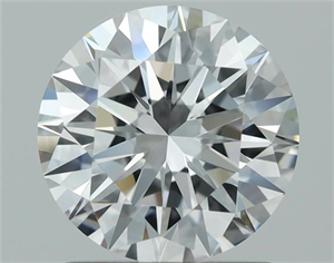 Foto Diamante Natural 1.40 quilates, Redondo , Color E, claridad IF y certificado GIA de