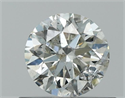 Natural Diamond 0.51 Carats, Round with Very Good Cut, I Color, I1 Clarity and Certified by GIA