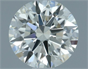 Natural Diamond 0.73 Carats, Round with Excellent Cut, H Color, IF Clarity and Certified by IGI