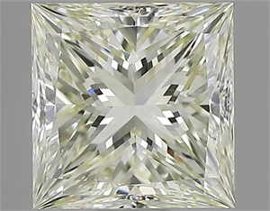Picture of Natural Diamond 3.02 Carats, Princess with  Cut, K Color, VS1 Clarity and Certified by IGI