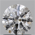 Natural Diamond 1.00 Carats, Round with Excellent Cut, E Color, I1 Clarity and Certified by GIA