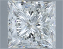 Natural Diamond 3.01 Carats, Princess with  Cut, I Color, VVS1 Clarity and Certified by IGI