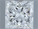 Diamante Natural 1.90 quilates, Princesa , Color H, claridad VVS2 y certificado IGI
