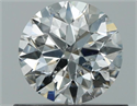 Natural Diamond 0.59 Carats, Round with Excellent Cut, G Color, SI2 Clarity and Certified by GIA