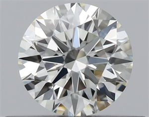 Picture of Natural Diamond 0.40 Carats, Round with Excellent Cut, K Color, VS1 Clarity and Certified by GIA