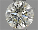 Natural Diamond 0.40 Carats, Round with Excellent Cut, I Color, VVS1 Clarity and Certified by IGI