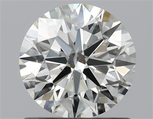 Picture of Natural Diamond 1.02 Carats, Round with Excellent Cut, L Color, SI2 Clarity and Certified by GIA