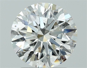 Picture of Natural Diamond 2.02 Carats, Round with Excellent Cut, H Color, SI2 Clarity and Certified by GIA