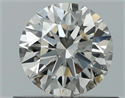 Natural Diamond 0.54 Carats, Round with Excellent Cut, K Color, SI1 Clarity and Certified by GIA
