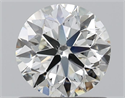 Natural Diamond 1.00 Carats, Round with Very Good Cut, J Color, SI1 Clarity and Certified by GIA