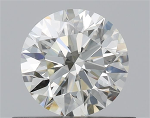 Picture of Natural Diamond 0.51 Carats, Round with Excellent Cut, L Color, VS1 Clarity and Certified by GIA