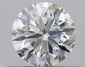 Picture of Natural Diamond 0.51 Carats, Round with Very Good Cut, K Color, SI1 Clarity and Certified by GIA