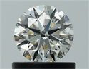 Natural Diamond 0.70 Carats, Round with Very Good Cut, K Color, SI2 Clarity and Certified by GIA