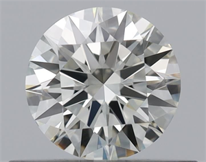 Picture of Natural Diamond 0.40 Carats, Round with Excellent Cut, K Color, IF Clarity and Certified by GIA