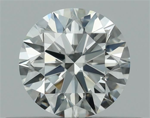 Picture of Natural Diamond 0.40 Carats, Round with Excellent Cut, J Color, VVS2 Clarity and Certified by GIA