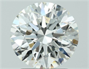 Natural Diamond 2.13 Carats, Round with Excellent Cut, H Color, SI1 Clarity and Certified by GIA