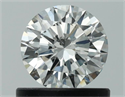 Natural Diamond 0.61 Carats, Round with Excellent Cut, G Color, SI2 Clarity and Certified by GIA