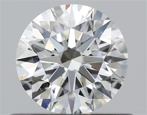 Picture of Natural Diamond 0.56 Carats, Round with Excellent Cut, I Color, VS2 Clarity and Certified by GIA