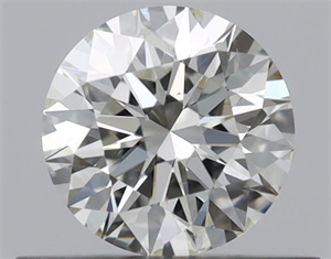 Picture of Natural Diamond 0.44 Carats, Round with Excellent Cut, K Color, VS2 Clarity and Certified by GIA