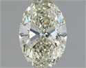 Natural Diamond 1.02 Carats, Oval with  Cut, K Color, SI2 Clarity and Certified by IGI
