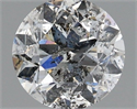 Natural Diamond 1.01 Carats, Round with Very Good Cut, G Color, I1 Clarity and Certified by IGI