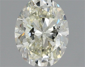 Picture of Natural Diamond 1.01 Carats, Oval with  Cut, K Color, I1 Clarity and Certified by IGI