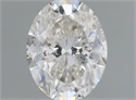 Natural Diamond 1.00 Carats, Oval with  Cut, H Color, SI2 Clarity and Certified by IGI