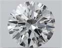 Natural Diamond 0.40 Carats, Round with Excellent Cut, J Color, VS1 Clarity and Certified by GIA