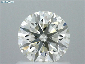 Picture of Natural Diamond 0.92 Carats, Round with Excellent Cut, J Color, VS1 Clarity and Certified by GIA