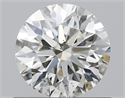 Natural Diamond 0.70 Carats, Round with Excellent Cut, J Color, SI1 Clarity and Certified by GIA