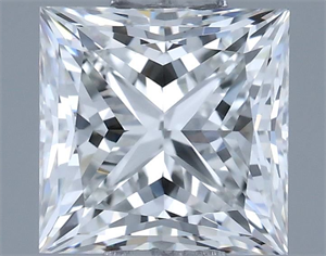 Picture of Natural Diamond 0.80 Carats, Princess with  Cut, F Color, VVS1 Clarity and Certified by IGI