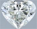 Natural Diamond 3.50 Carats, Heart with  Cut, J Color, VVS2 Clarity and Certified by IGI