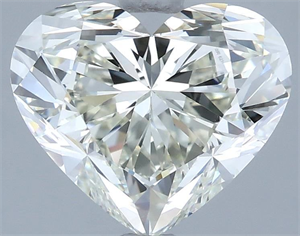 Picture of Natural Diamond 3.50 Carats, Heart with  Cut, J Color, VVS2 Clarity and Certified by IGI