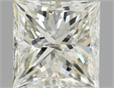 Natural Diamond 1.05 Carats, Princess with  Cut, K Color, I1 Clarity and Certified by IGI