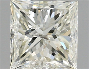 Picture of Natural Diamond 1.05 Carats, Princess with  Cut, K Color, I1 Clarity and Certified by IGI