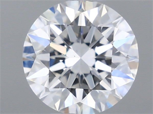 Picture of Natural Diamond 0.46 Carats, Round with Excellent Cut, D Color, VS2 Clarity and Certified by GIA