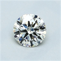 Diamante Natural 0.60 quilates, Redondo , Color K, claridad SI2 y certificado GIA