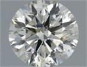 Natural Diamond 0.50 Carats, Round with Excellent Cut, J Color, I1 Clarity and Certified by IGI