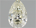 Natural Diamond 1.00 Carats, Pear with  Cut, K Color, VVS2 Clarity and Certified by IGI