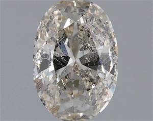 Picture of Natural Diamond 0.90 Carats, Oval with  Cut, J Color, I1 Clarity and Certified by IGI