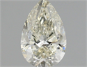 Natural Diamond 1.00 Carats, Pear with  Cut, J Color, SI1 Clarity and Certified by IGI